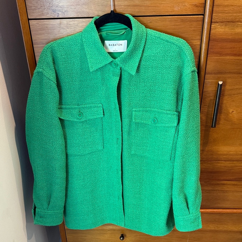 Aritzia Babaton Bottega Green Jacket